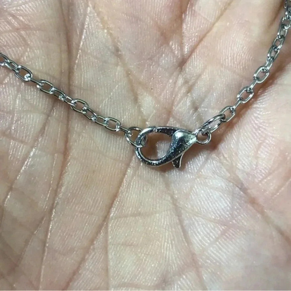 Pair of Autism Awareness Puzzle Piece Stainless Steel Necklace New New - Picture 4 of 4